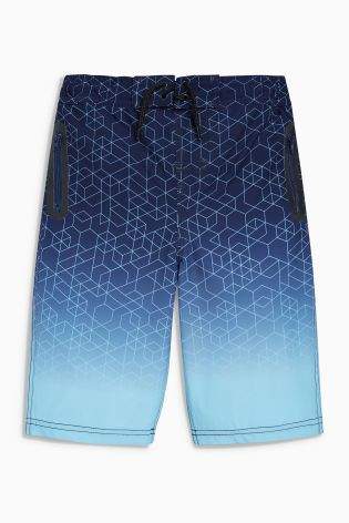 Boys Navy Sport Swim Shorts (3-16yrs) - Blue