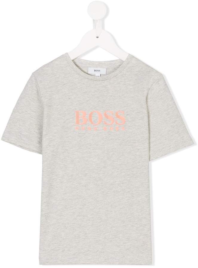 Boss Kids logo print T-shirt