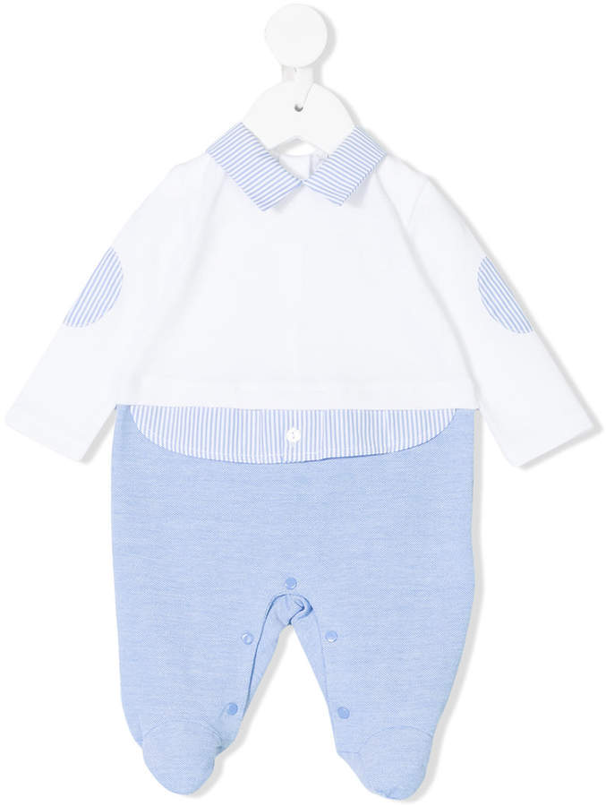 Le Bebé Enfant striped detail pyjamas