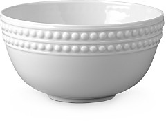 Perlee White Soup Bowl
