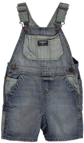 OshKosh B'gosh Baby Clothing Outfit Boys Hickory Stripe & Denim Shortalls 9M