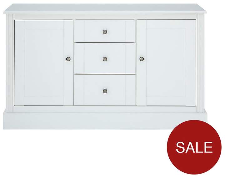Dover Large Ready Assembled Sideboard - White