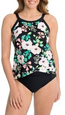 Buy Shape Solver Glam Squad Floral Crossover Tankini!