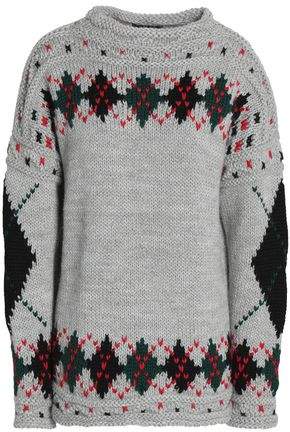 Intarsia Wool And Alpaca-Blend Sweater