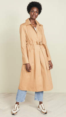Tory Burch Tie-Waist Trench Coat