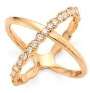 Hearts On Fire Lorelai Diamond & 18K Rose Gold Ring