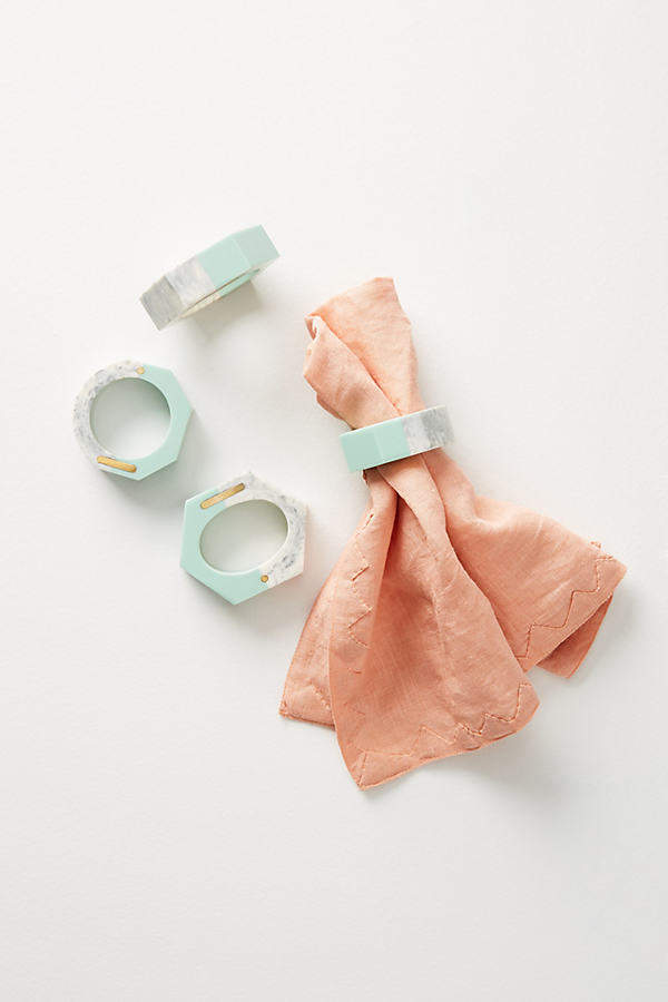 Tonality Serviettenringe im Set - Sky