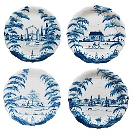 Country Estate Party Plates, Set of 4