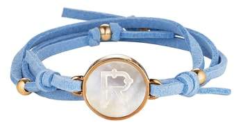 Initial Suede Wrap Bracelet