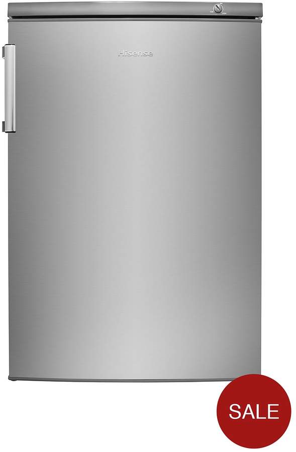 Hisense FV105D4BC2 55cm Wide Under-Counter Freezer - Stainless Steel Effect