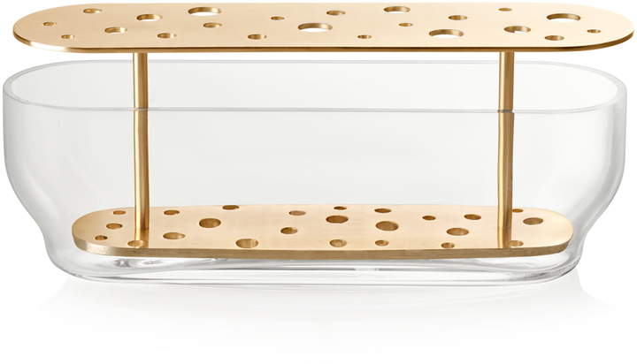 Fritz Hansen - Ikebana Vase lang, Messing / Glas