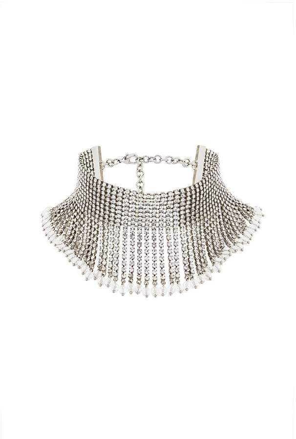embellished cascade choker