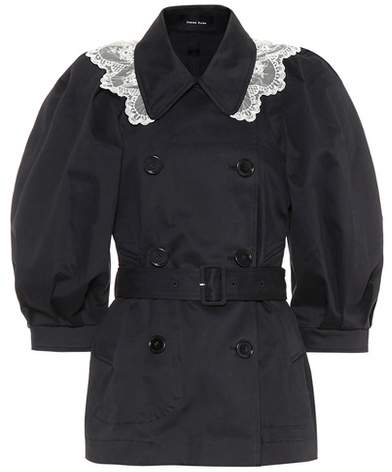 Jacke aus Spitze und Baumwolle