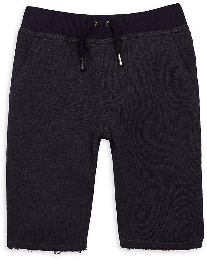 Boy's Yarn Dyed Shorts - Black Ocean, Size m (10-12)