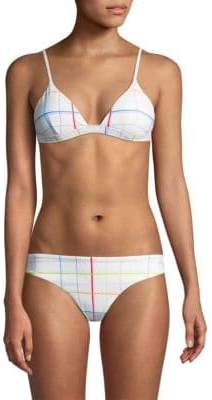 Danni Grid Rainbow Bikini Top