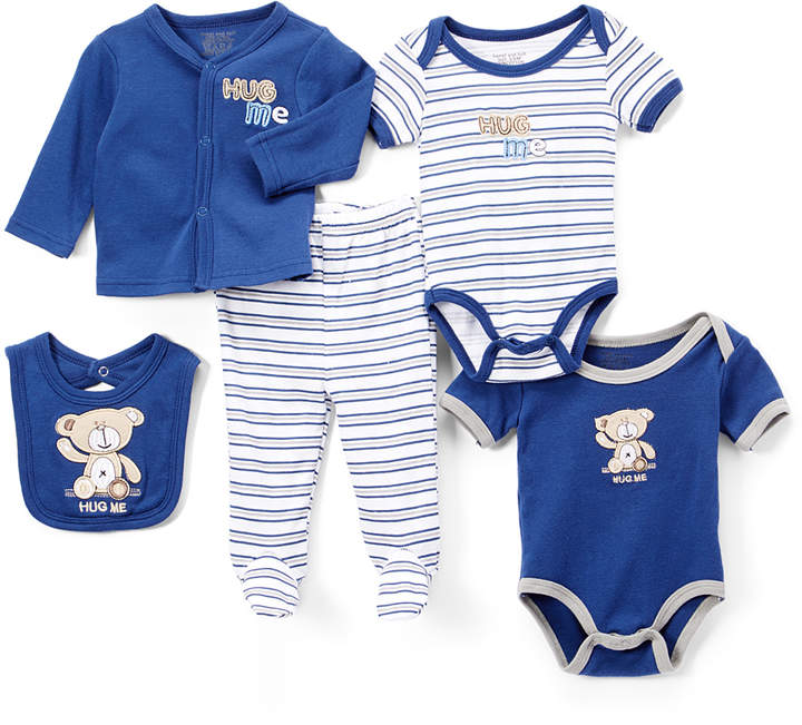 Navy Bear Cardigan Set - Newborn & Infant