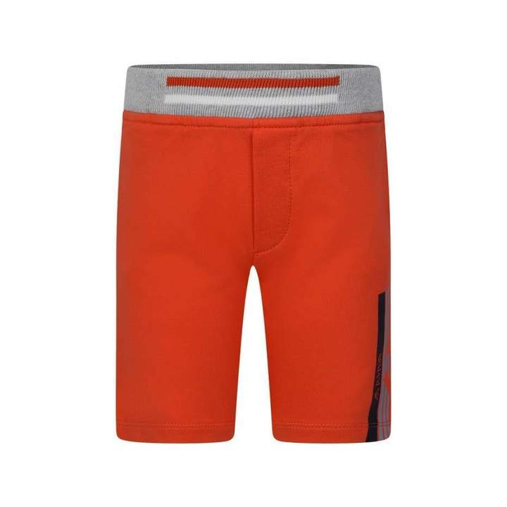 Armani JuniorBaby Boys Orange Fleece Shorts