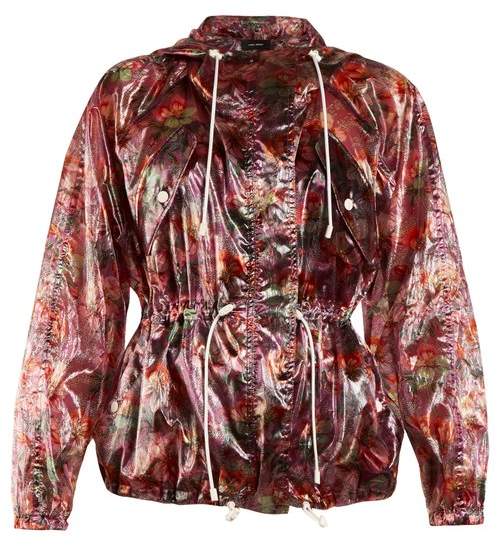 Olaz floral-print hooded jacket