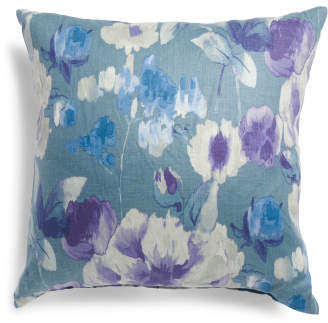 Made In USA 24x24 Floral Pillow