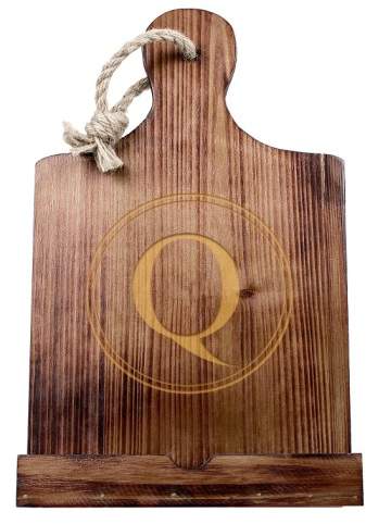Monogram Wood Tablet/Book Stand