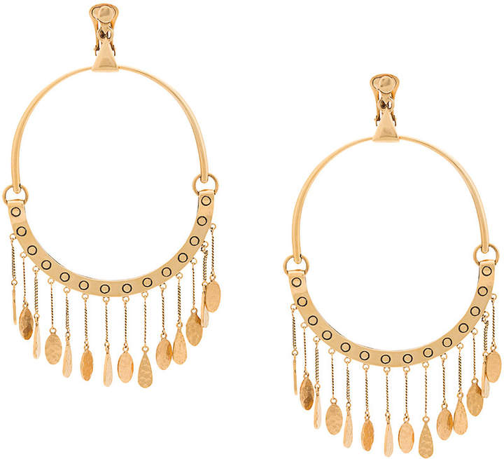 raccoon pom pom earrings