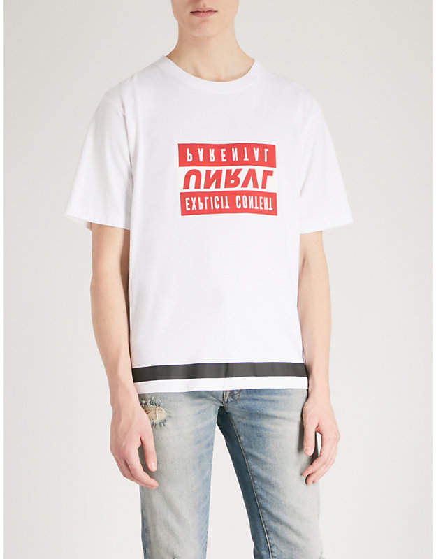 Explicit cotton-jersey T-shirt