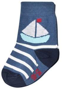 Melton Blue Brill Boat Baby Socks