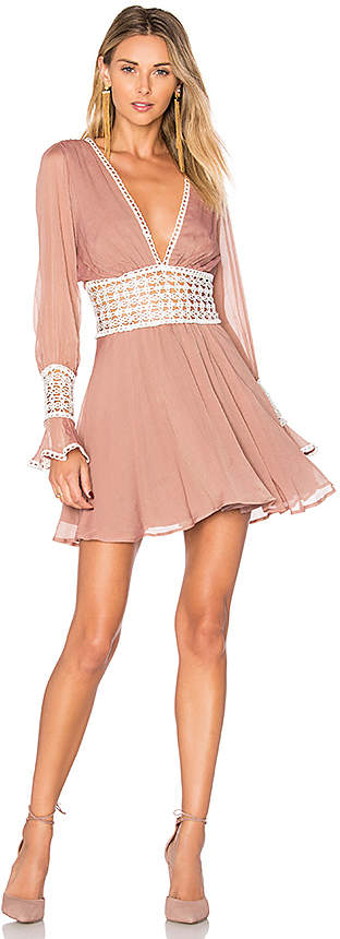 Celine Mini Dress in Blush