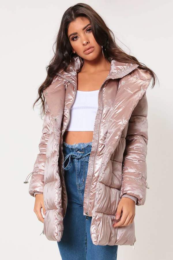 Isawitfirst Double Breasted Longline Padded Jacket