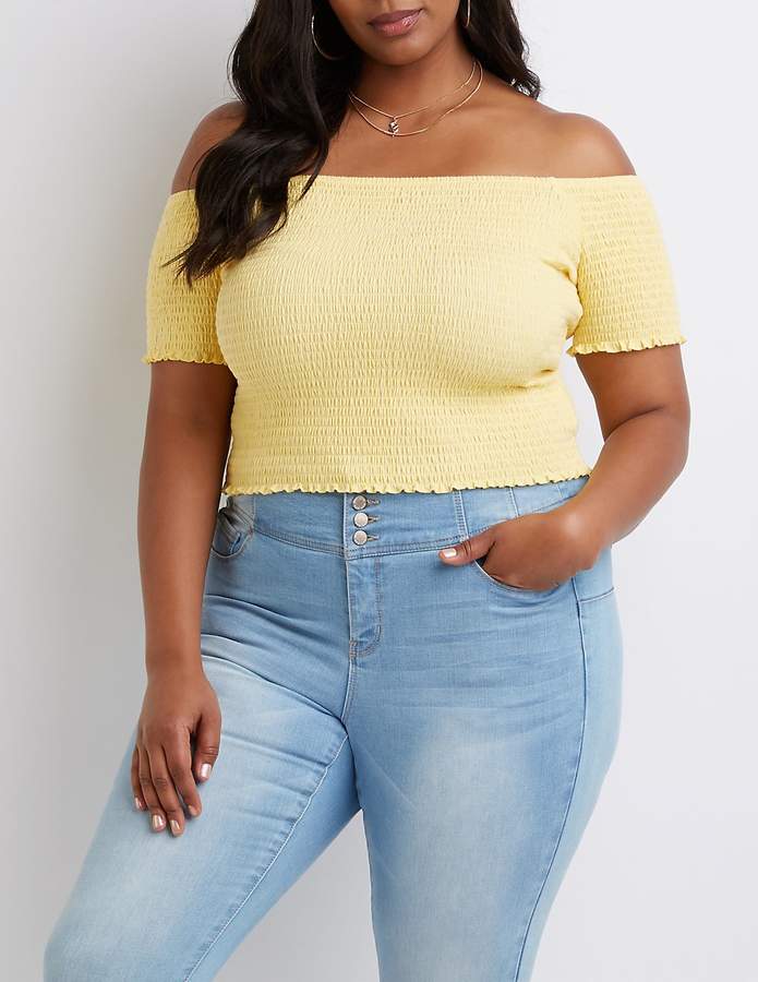 Plus Size Off The Shoulder Top