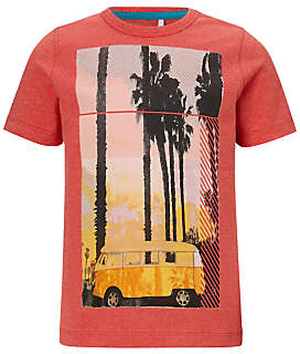 Boys' Camper Van Printed T-Shirt, Red