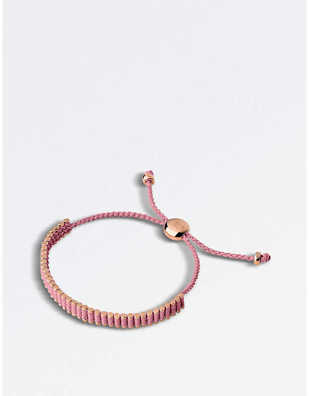 Mini 18ct rose-gold vermeil friendship bracelet
