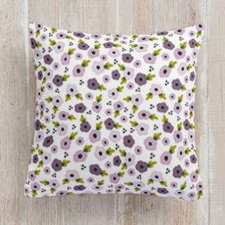 Floral Dots Square Pillow