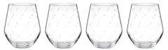 Set of Four Larabee Dot Stemless White Wine Glass