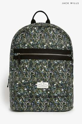 jack wills floral backpack