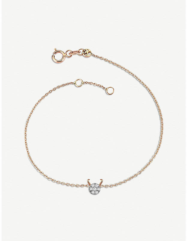 The Alkemistry Kismet by Milka 14ct rose-gold and diamond Capricorn bracelet