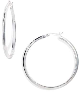 Flat Edge Hoop Earrings