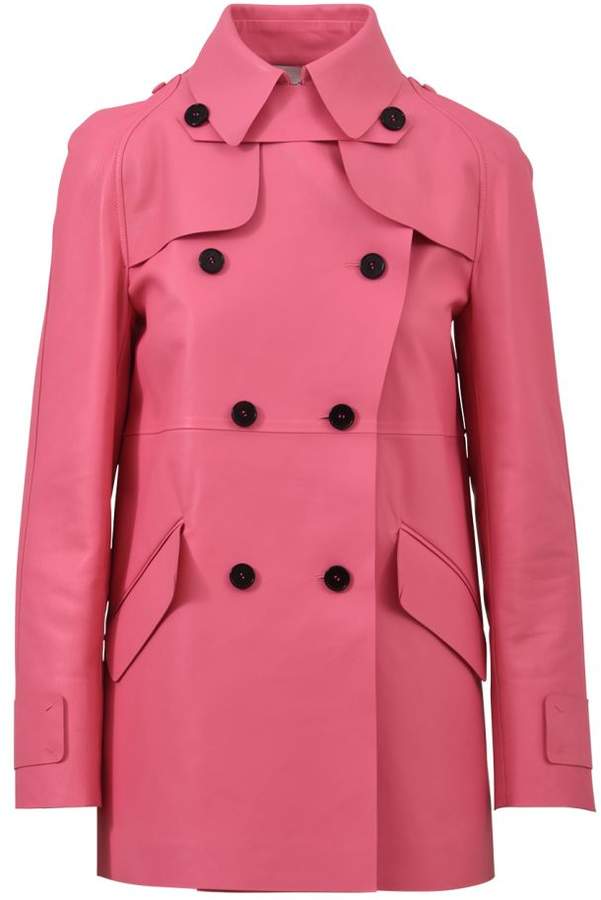Double Breasted Coat Pink