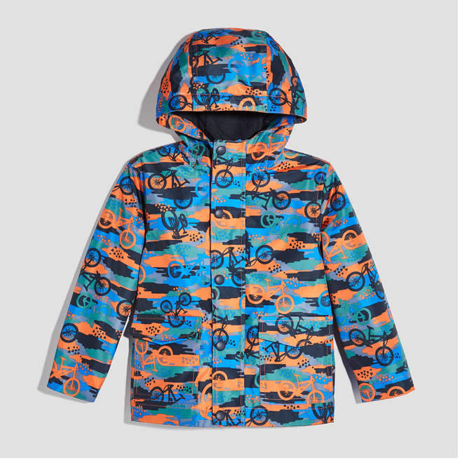 Toddler Boys’ Print Rain Coat