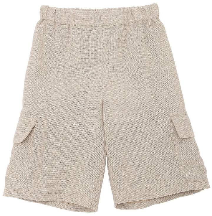 Cotton & Linen Cargo Shorts