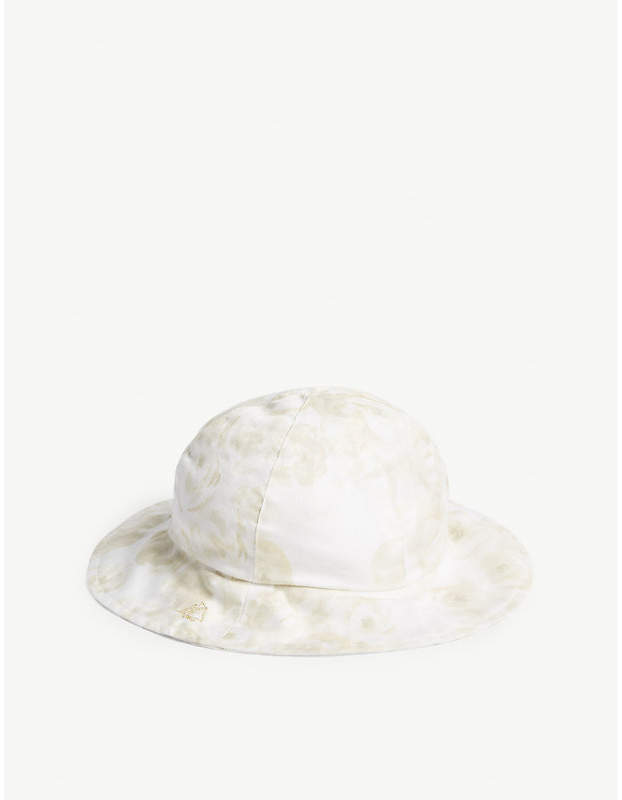 Glitter floral cotton hat