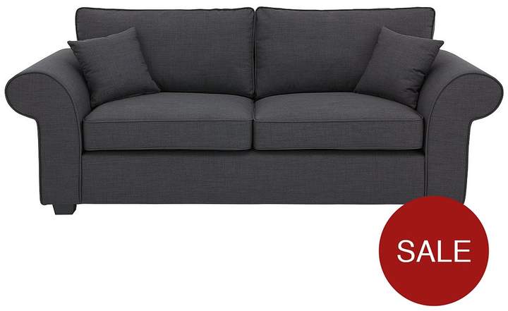 Ideal Home Lisbon 3-Seater Fabric Sofa