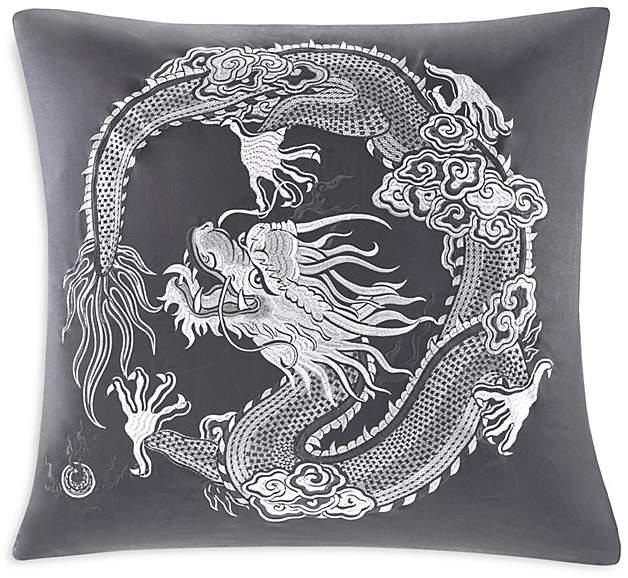 Sterling Dragon Embroidered Euro Sham