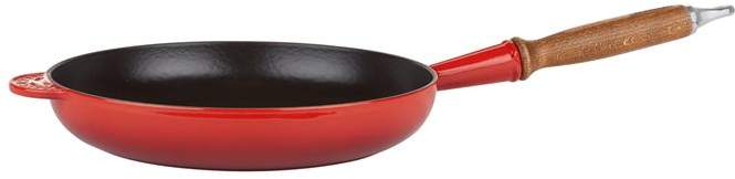 Cerise Wooden Handle Frying Pan (26cm)