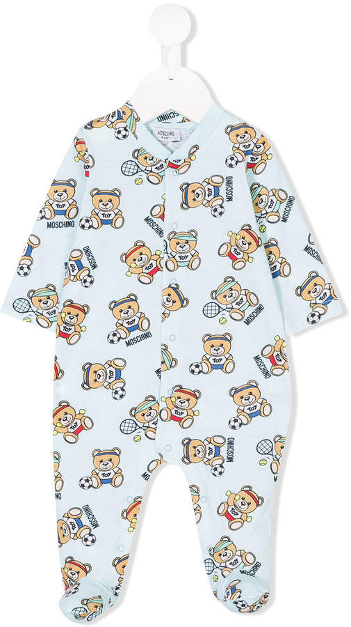 Moschino Kids sporty Teddy Bear print pajamas