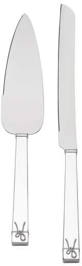 x Wedgwood Love Knots 2-Piece Cake Serving Set