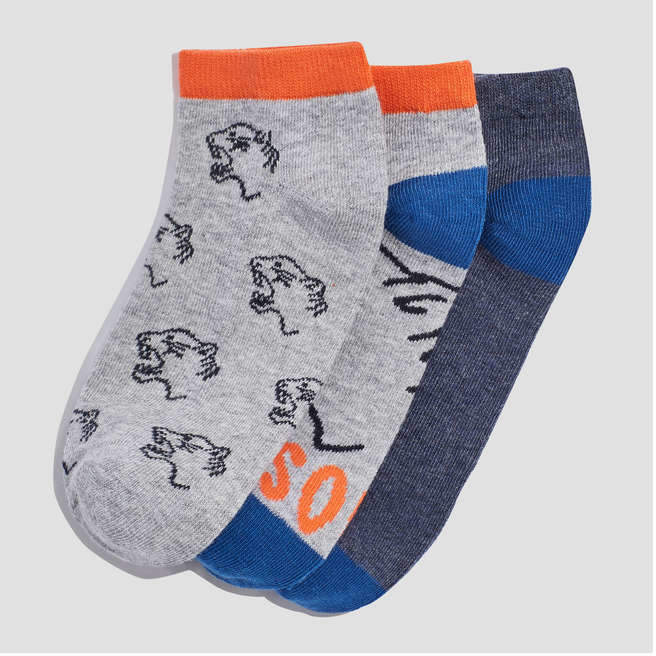 Kid Boys’ 3 Pack Low Cut Awesome Socks