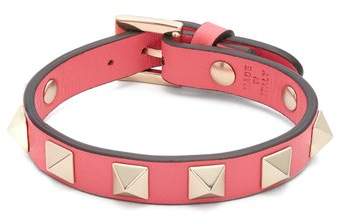 Rockstud leather bracelet
