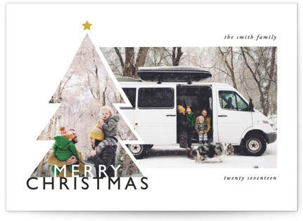 Family Christmas Tree Custom Selflaunch Stationery