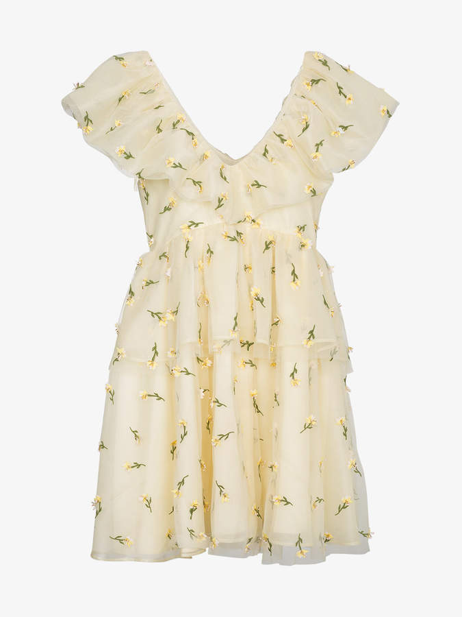 Ruffle Tiered Floral Mini Dress
